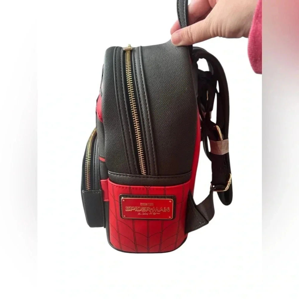 NWT Loungefly Spider-Man No Way Home Faux Leather Mini Backpack